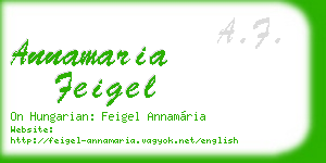 annamaria feigel business card